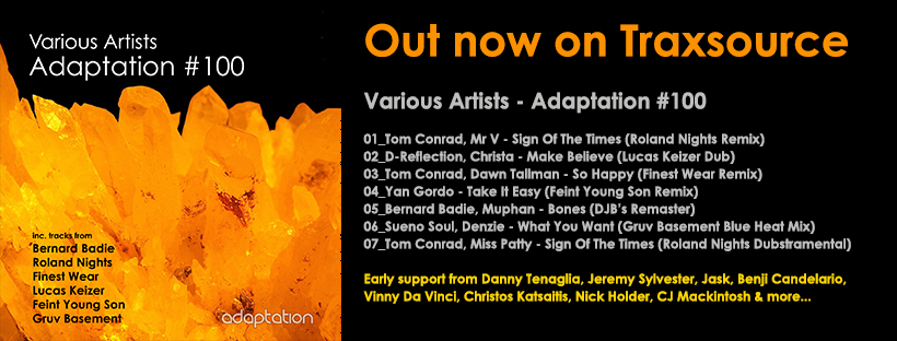 NEW RELEASE – Various Artists ‘Adaptation #100’