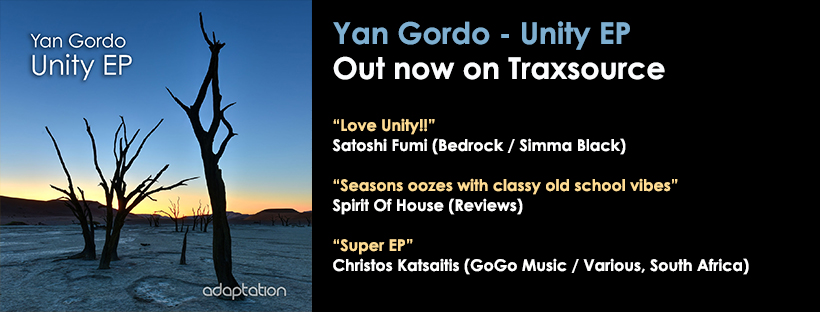 NEW RELEASE – Yan Gordo ‘Unity EP’