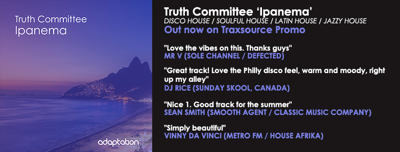 NEW RELEASE – Truth Committee ‘Ipanema’