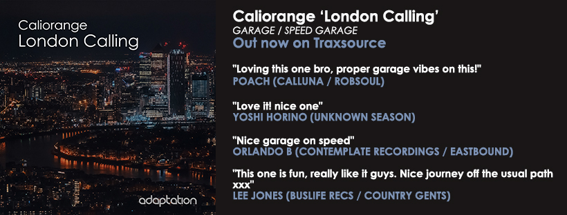 NEW RELEASE – Caliorange ‘London Calling’