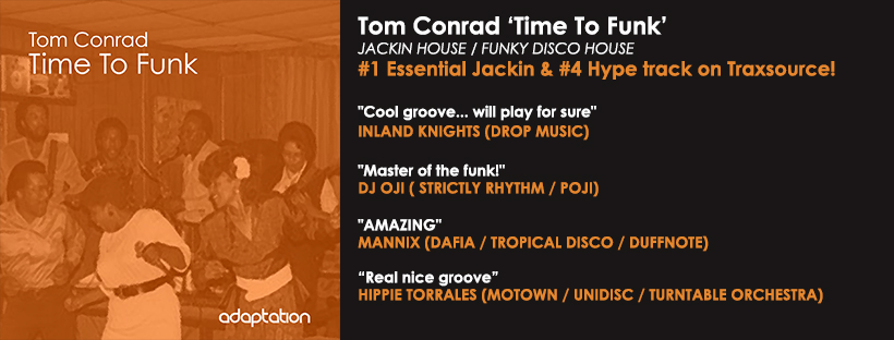 NEW RELEASE – Tom Conrad ‘Time To Funk’