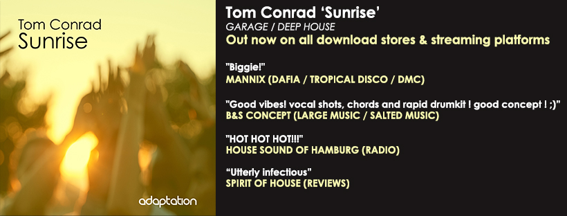 NEW RELEASE – Tom Conrad ‘Sunrise’